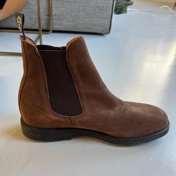 Sanders of London x Todd Snyder Suede Chelsea Boots, Mens, Sz 10 (fit like 10.5) - Picture 1 of 8